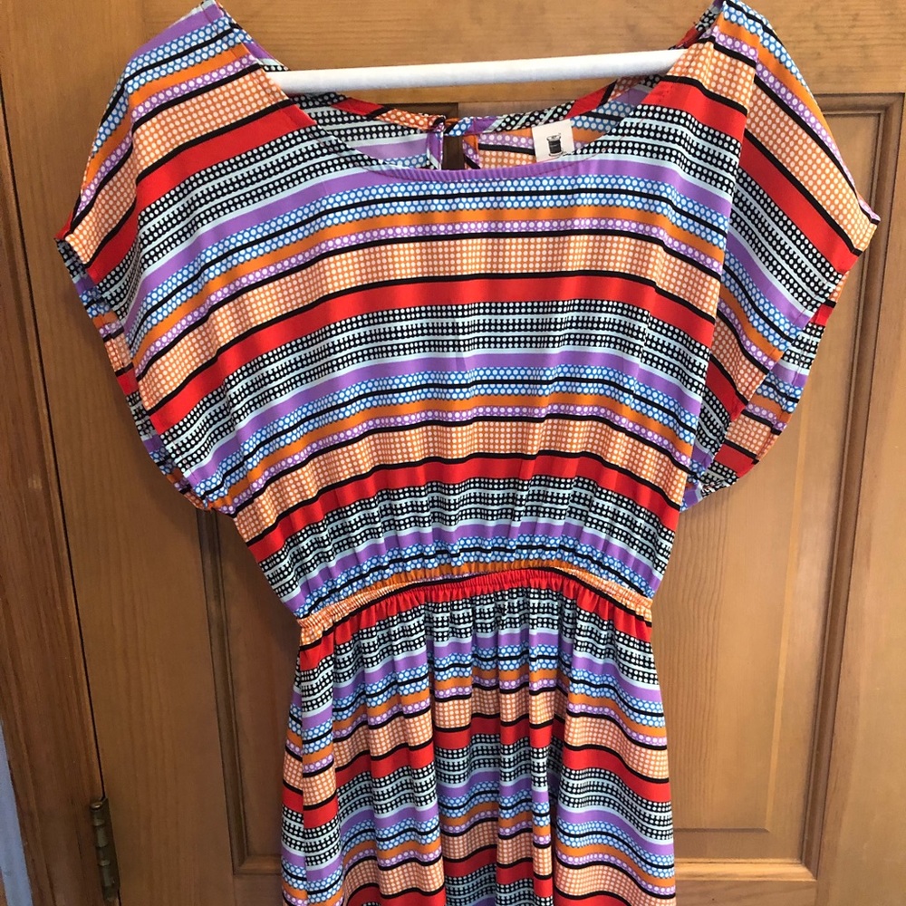 Multicolored Striped Dress